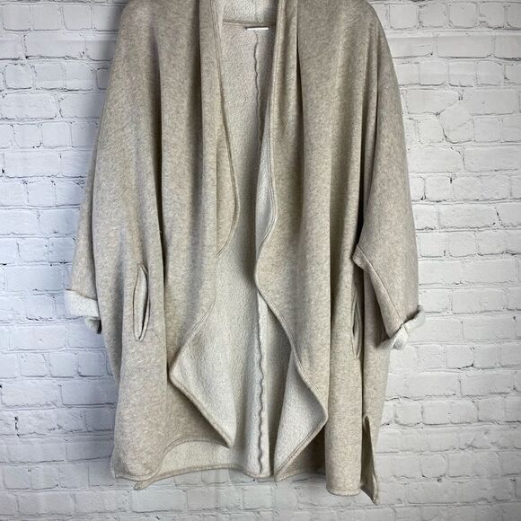 DKNYC Tan Open Front Cardigan Medium - Picture 6 of 9